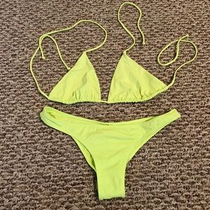Victoria's Secret Neon Yellow Bikini